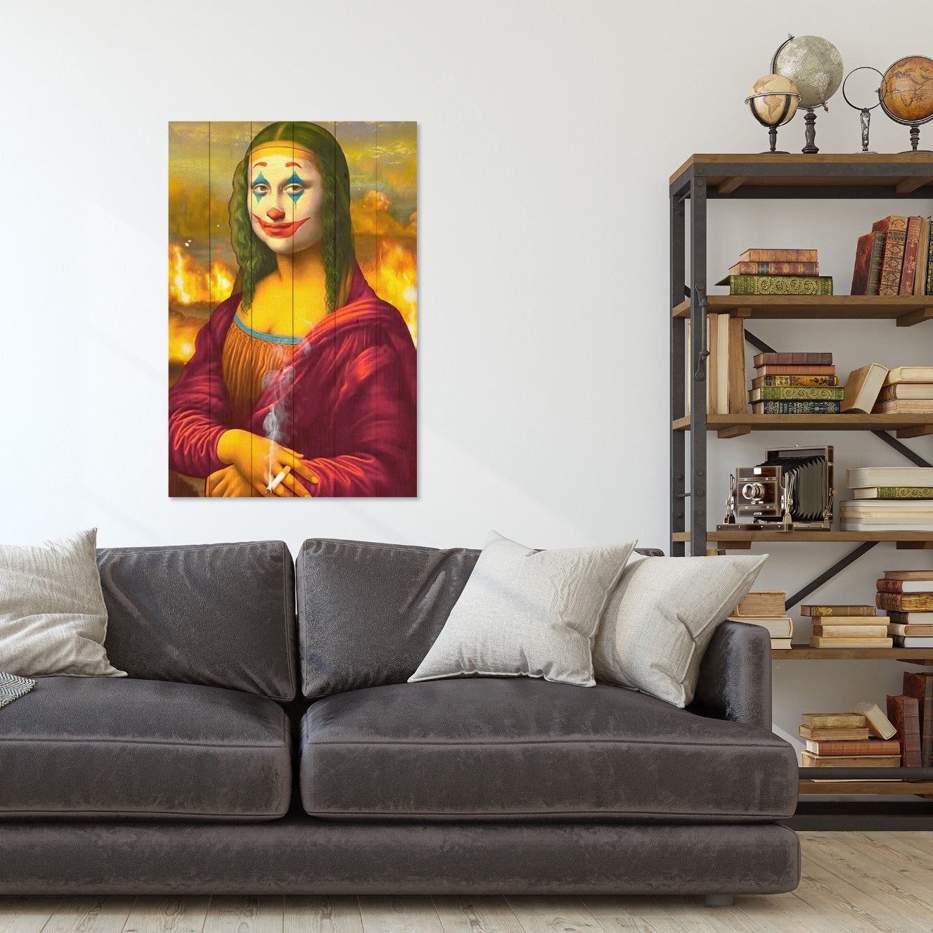 Obraz Wood Mona Lisa Collage Jocker-20x30 cm