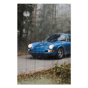 Bild Holz Morgendliche Fahrt-30x30 cm