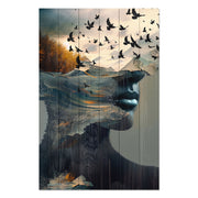 Obraz Wood Open Mind-20x30 cm