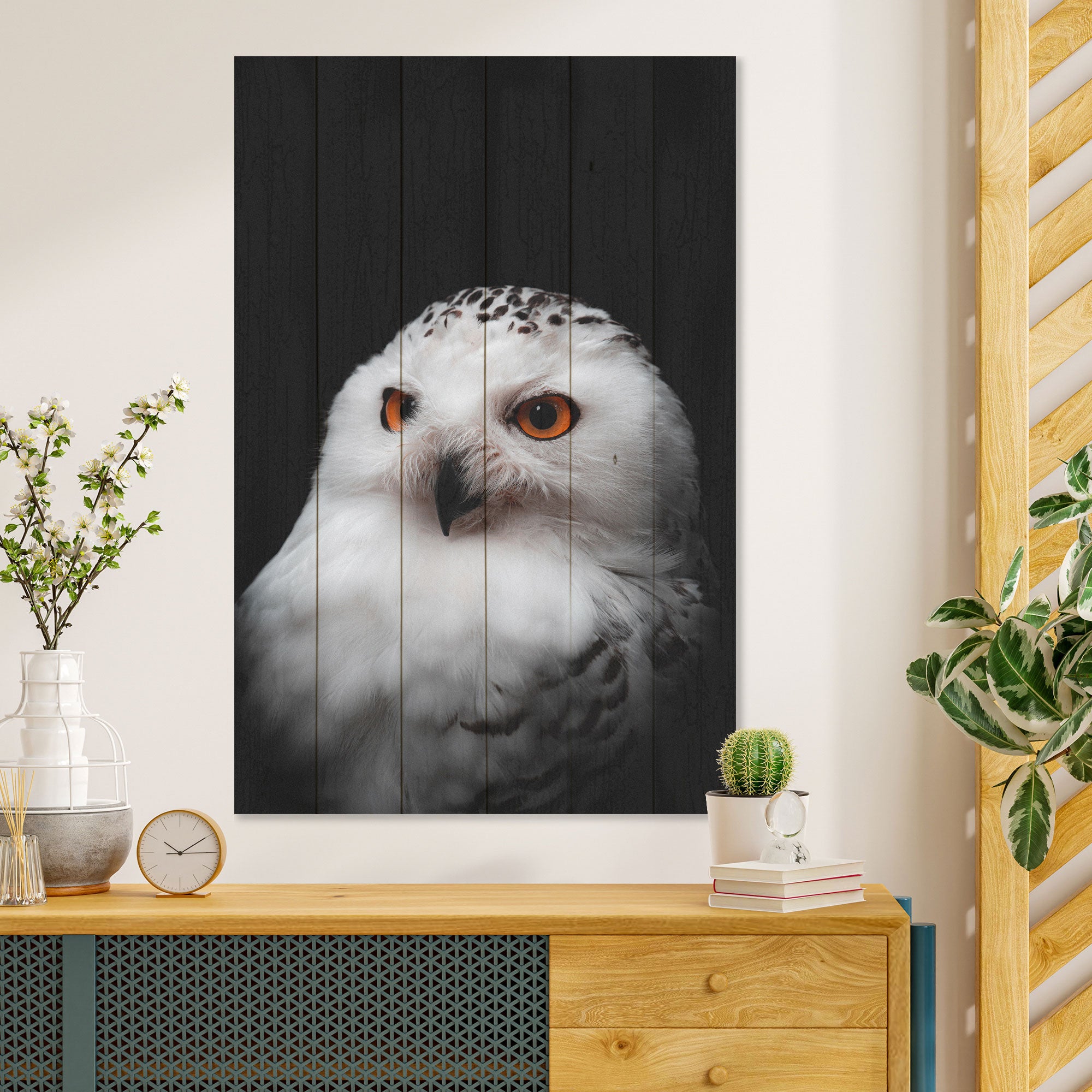 Obraz Wood Owl Portrait-30x30 cm