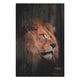 Obraz Wood Lion Profile