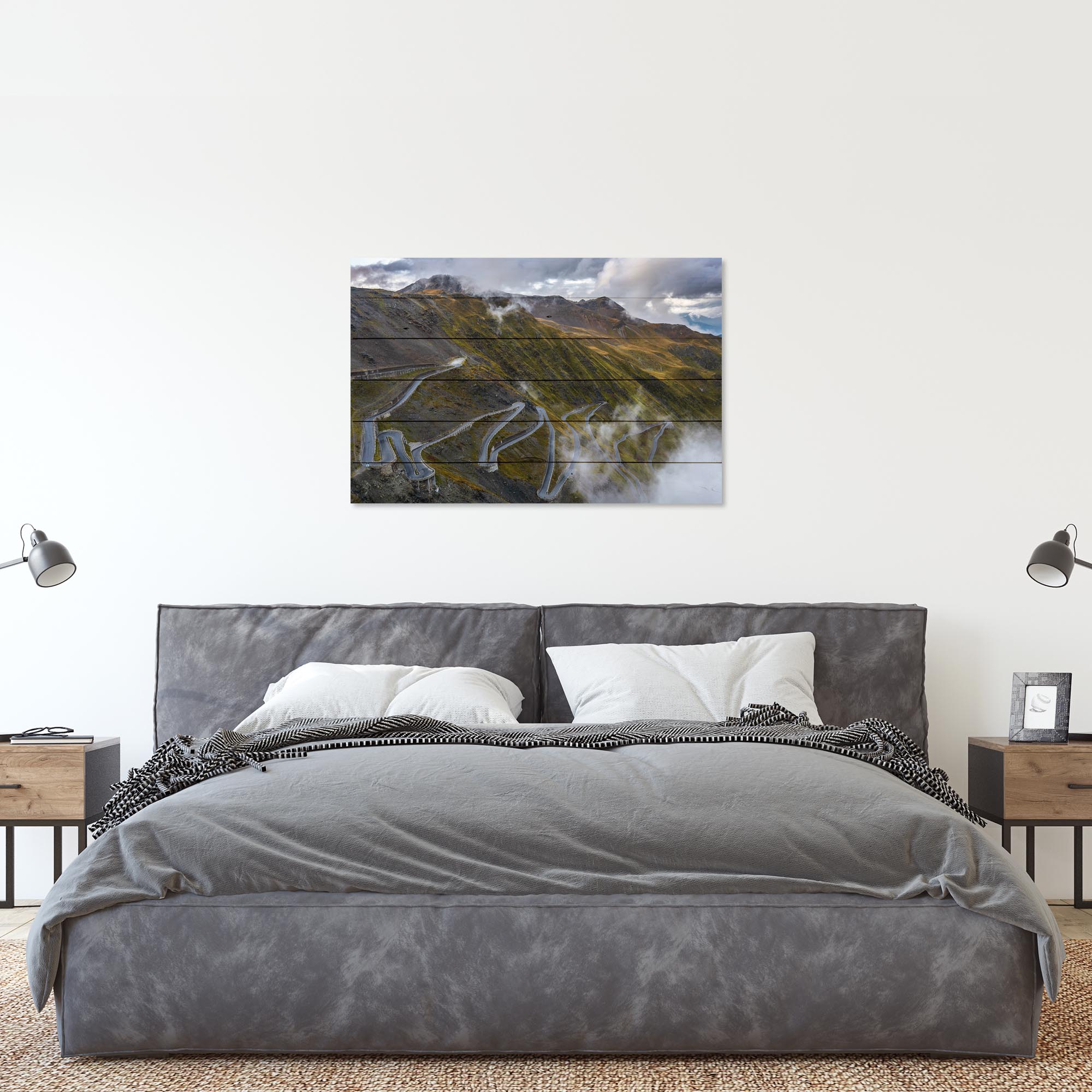 Bild Wood Passo Dello Stelvio-30x40 cm
