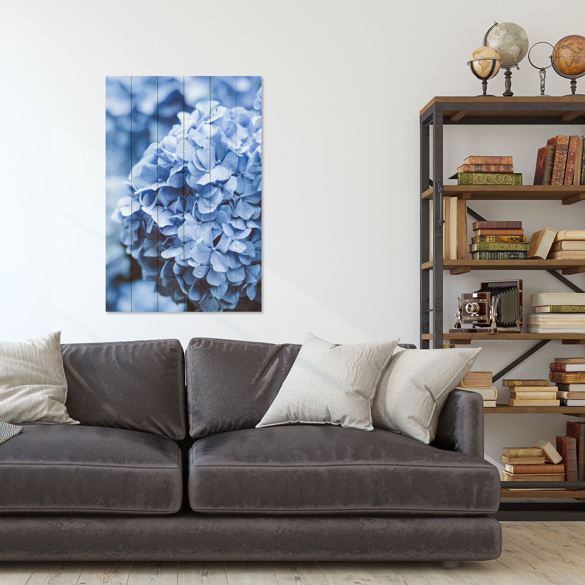 Obraz Dřevěná Hortenzie - 40x60 cm