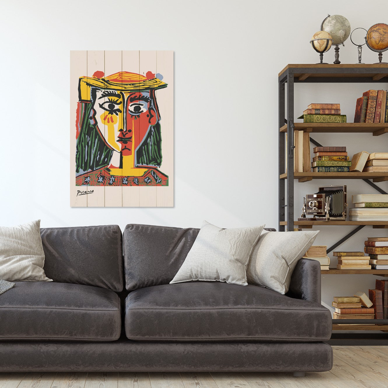 Bild Wood Picasso Abstrakt 1-50x70 cm