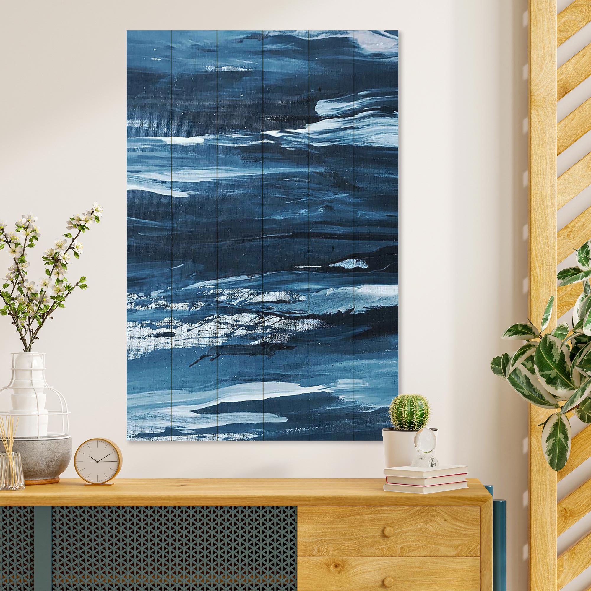 Bild Wood Raues Meer-70x90 cm