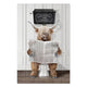 Bild Wood Lustiges Tier mit Zeitung-70x90 cm