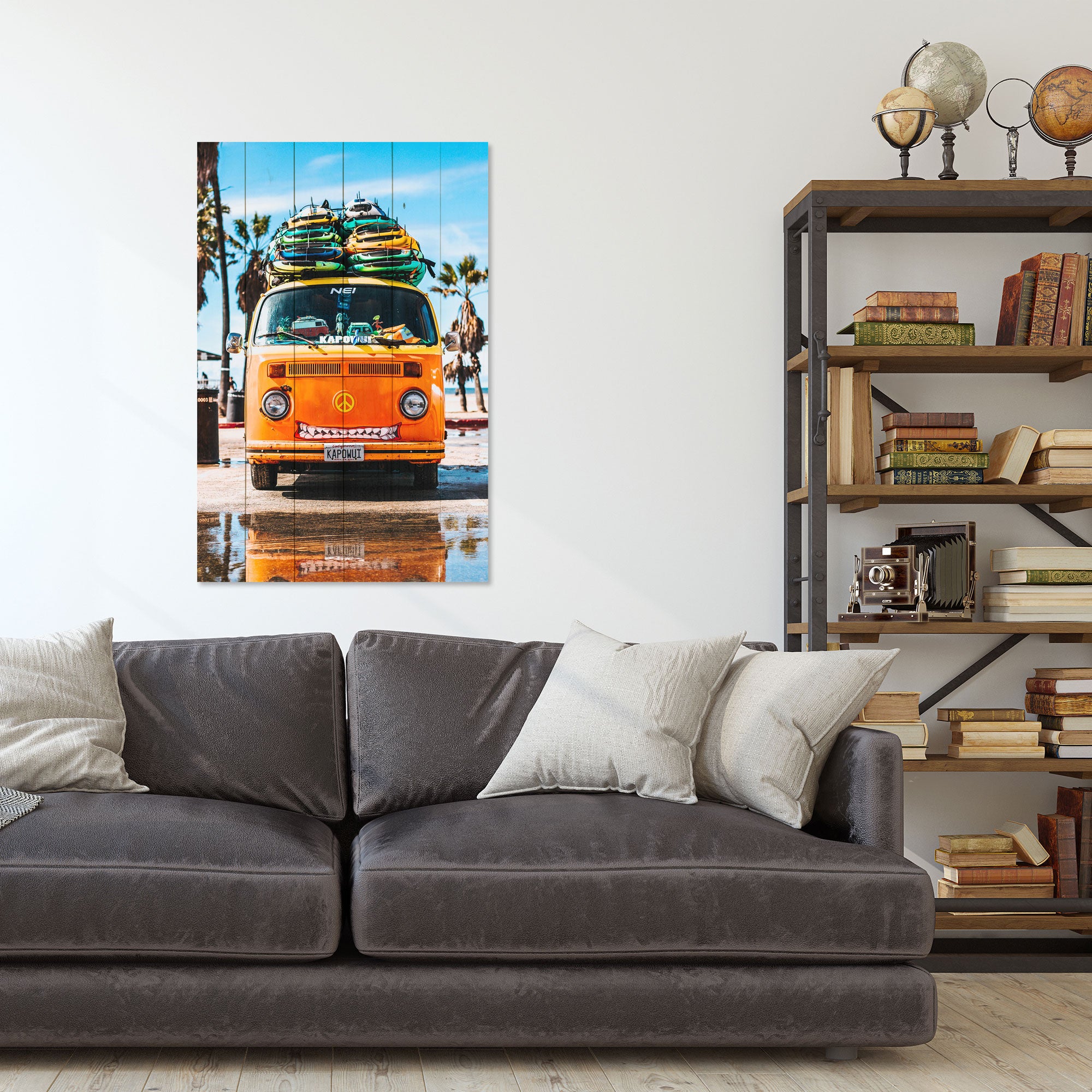 Obraz Wood Hippie-60x90 cm