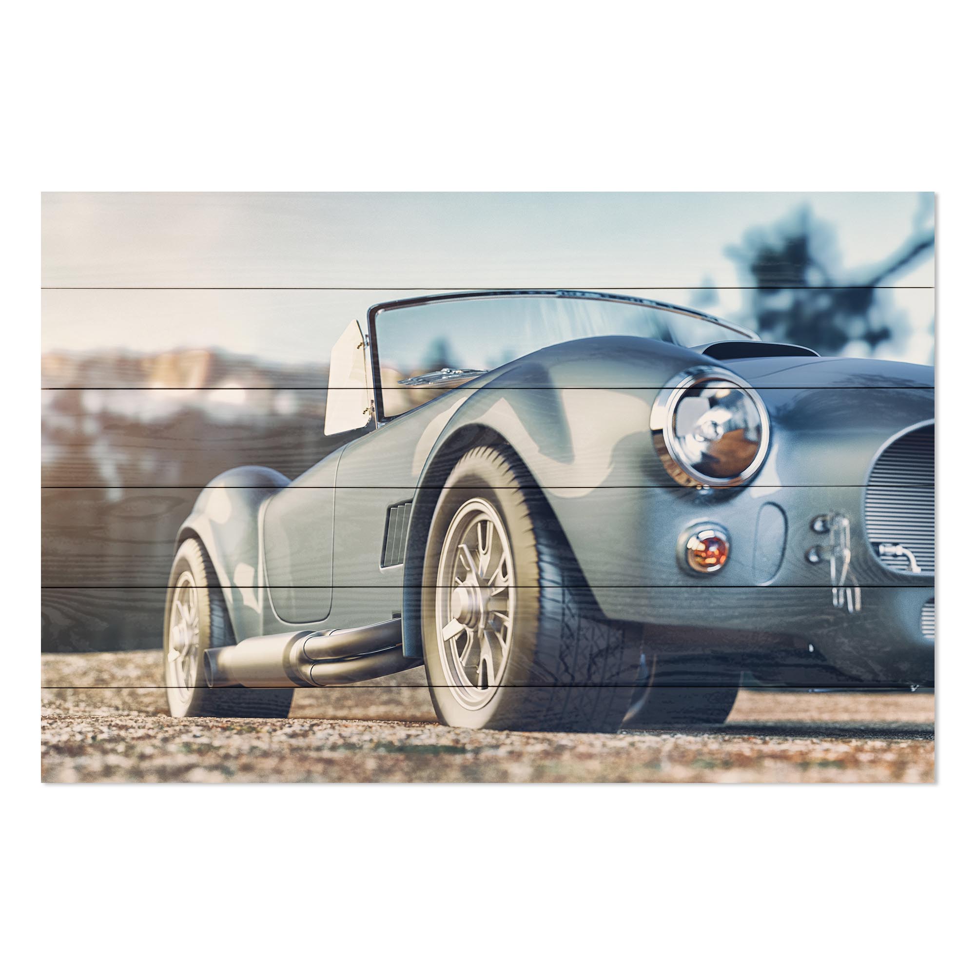Obraz Wood Classic Retro Car