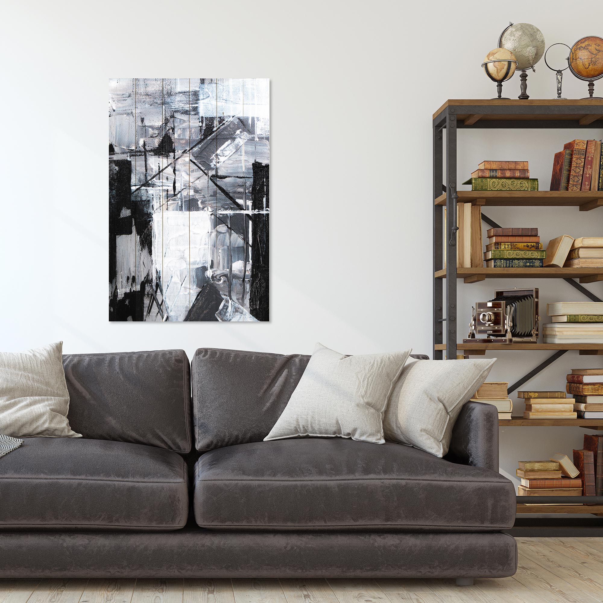 Bild Wood Geometrische Formen-50x70 cm