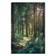 Obraz Wood Wald am Morgen-30x40 cm
