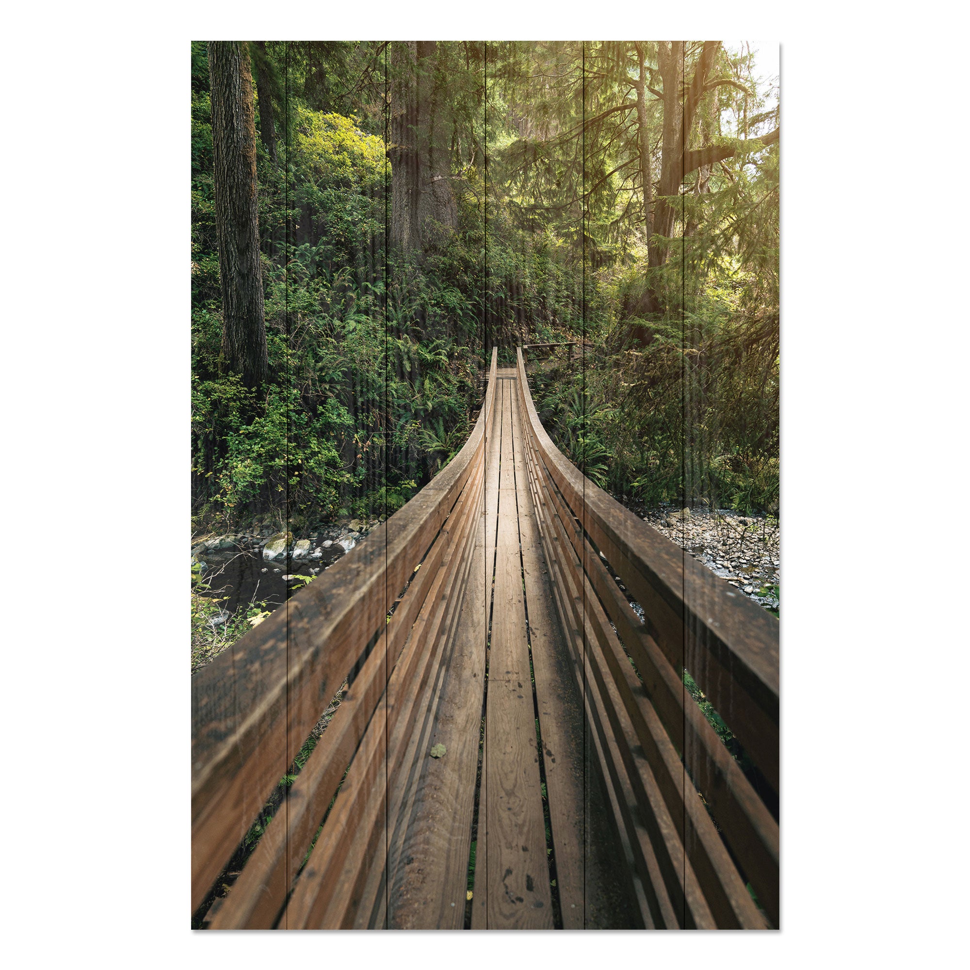 Obraz Wood Forest Bridge-30x30 cm