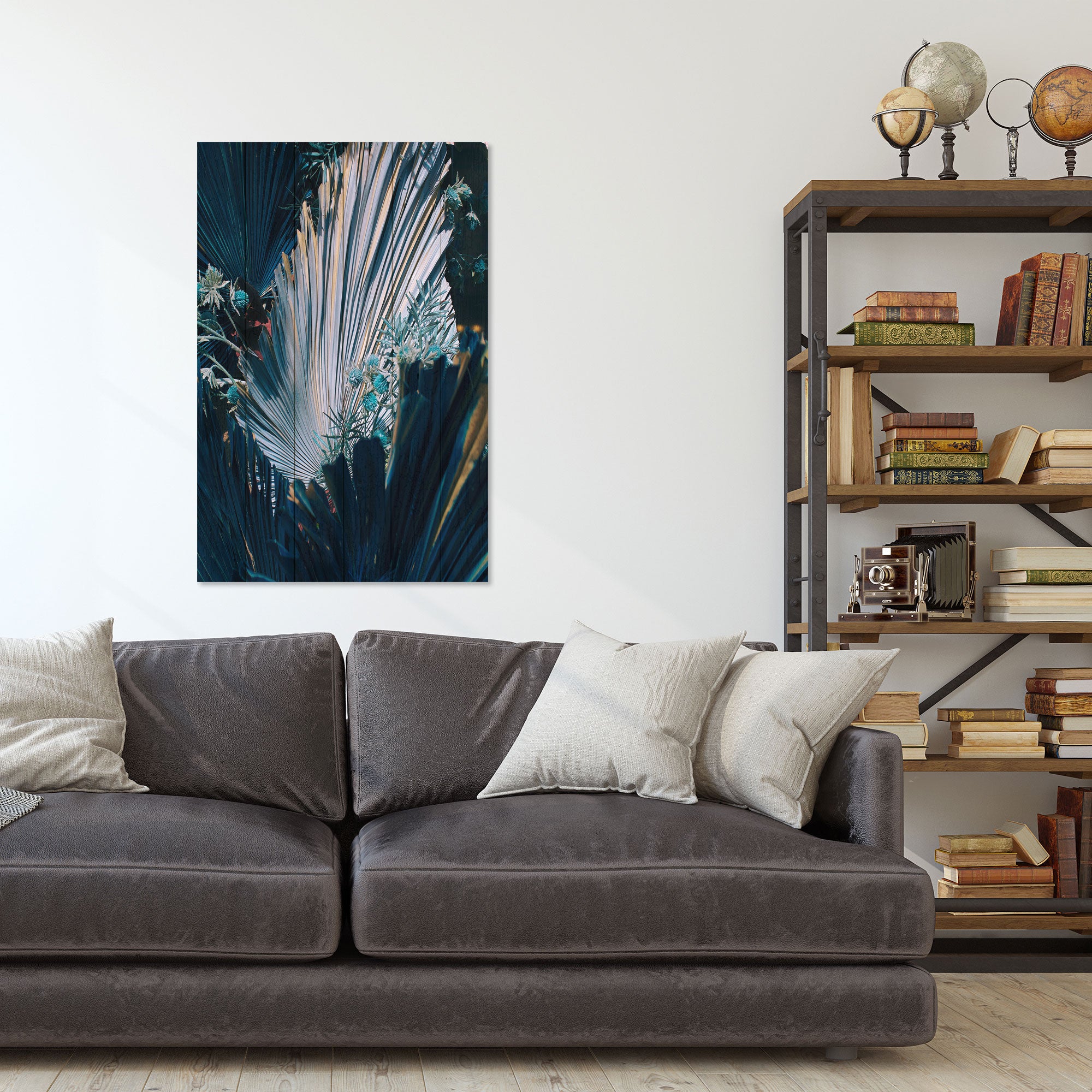 Obraz Wood Kvetinová kompozícia-60x90 cm