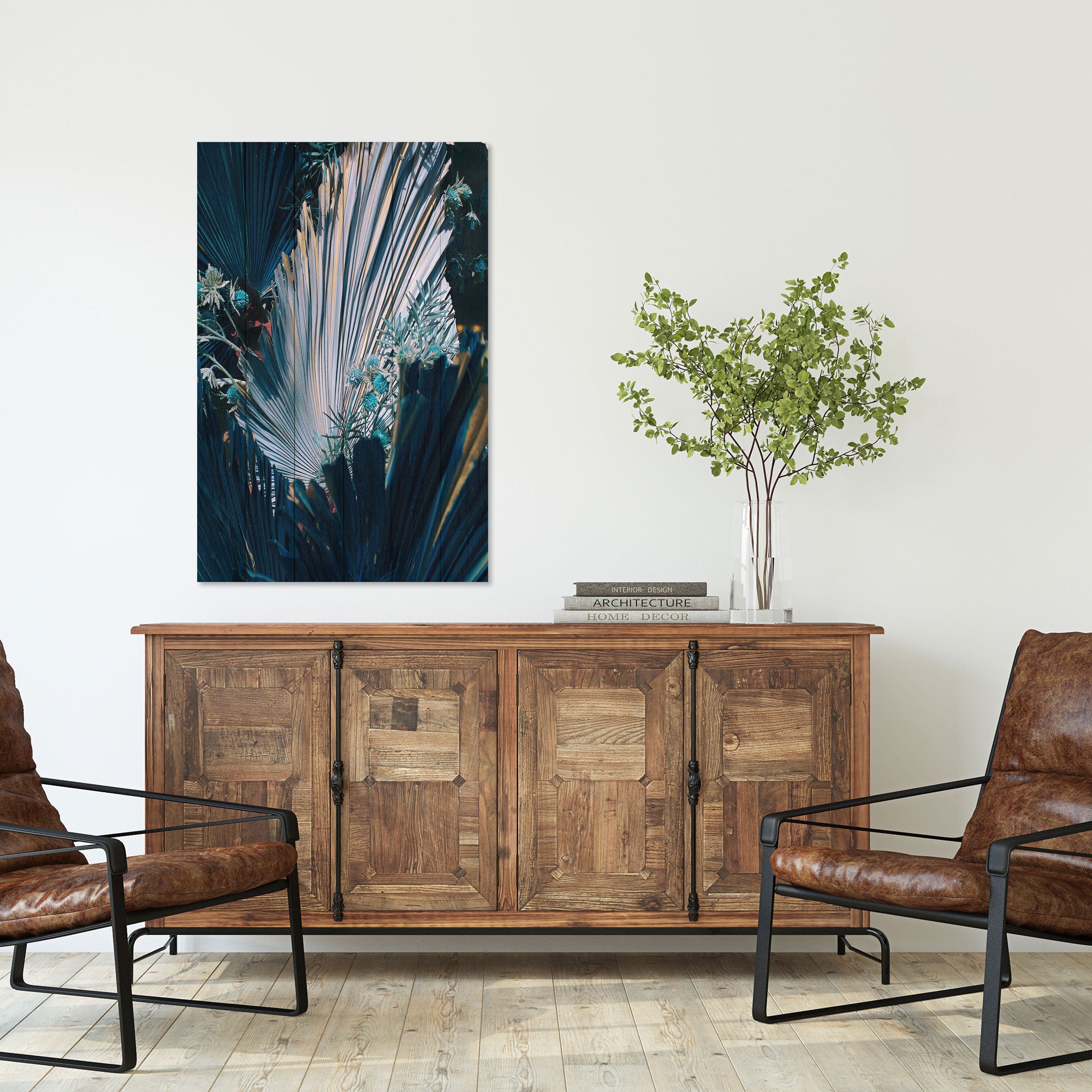 Obraz Wood Florale Komposition