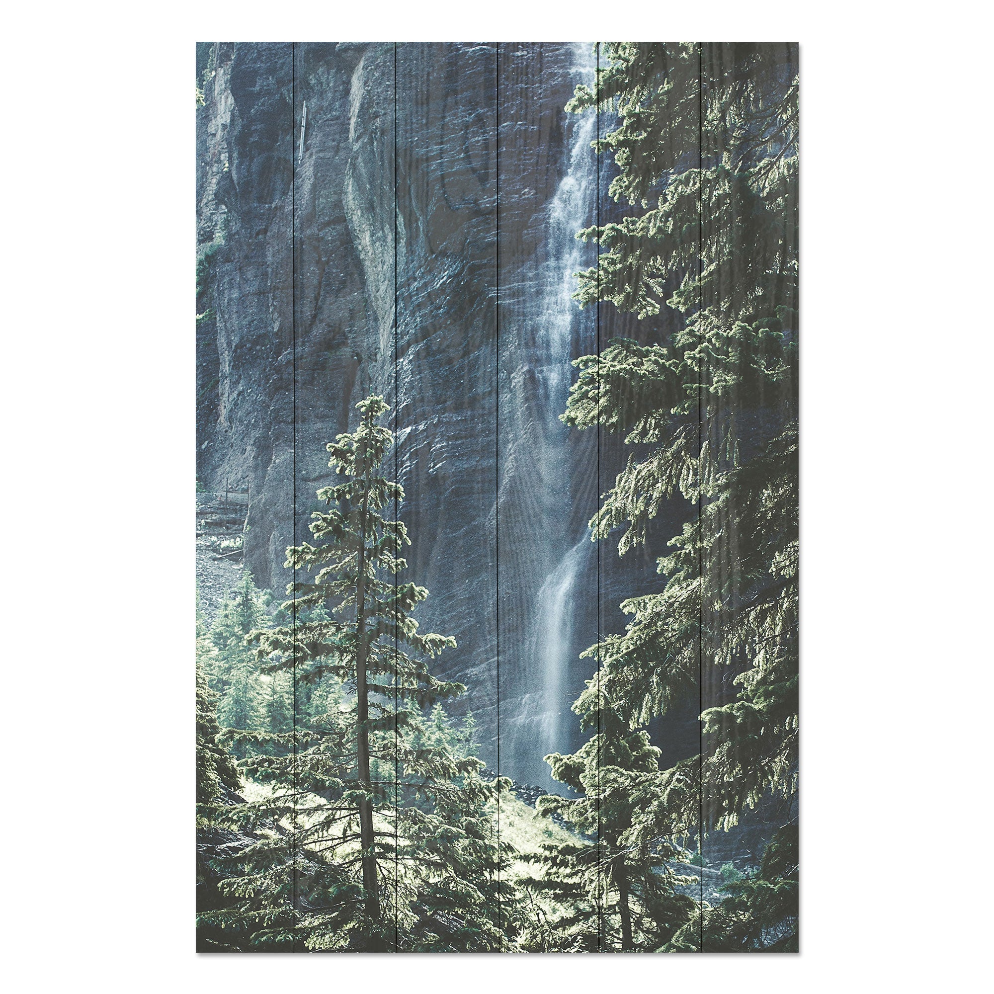 Obraz Wood Forest Waterfall-40x60 cm