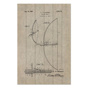 Bild Holz Altmodischer Bogen-40x60 cm