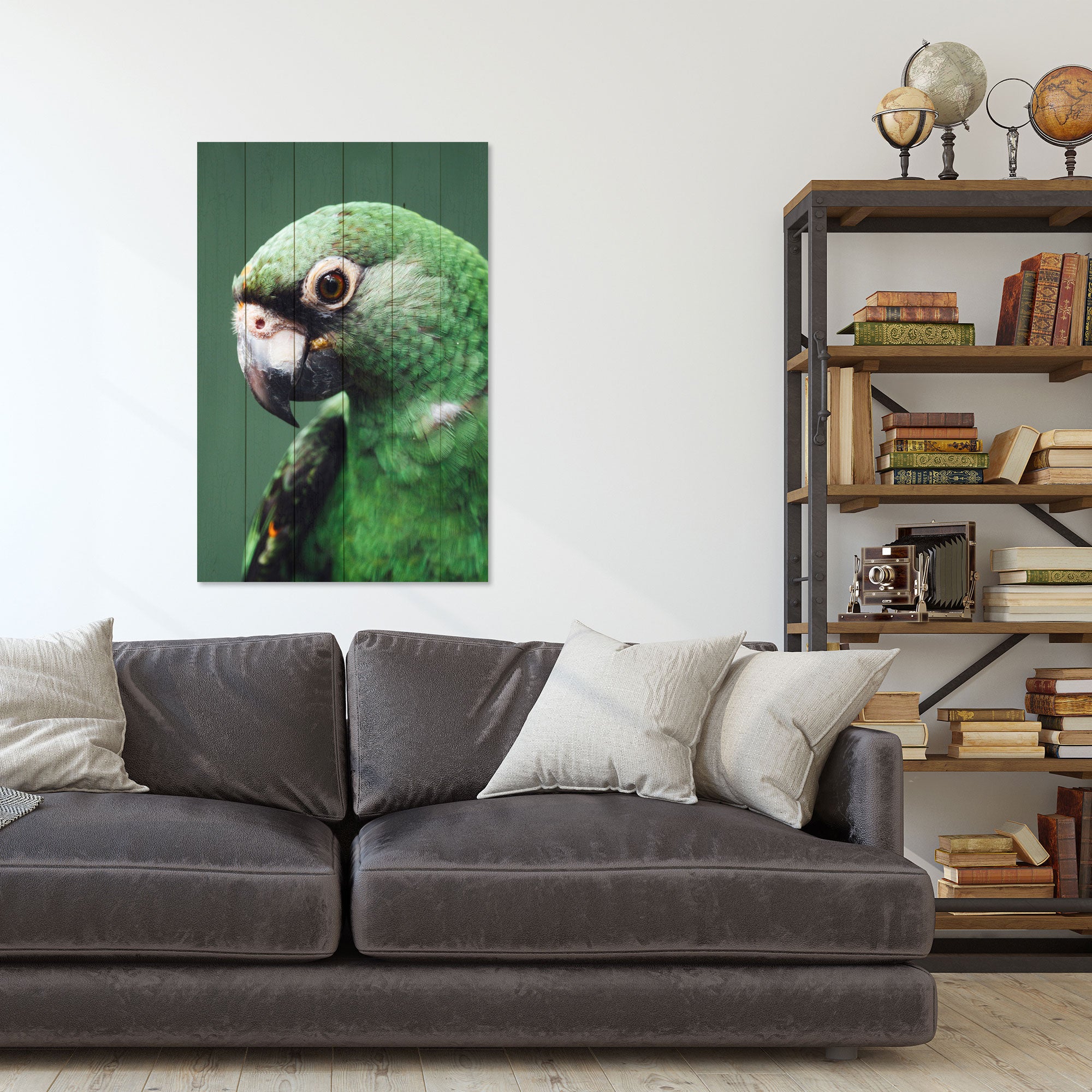 Bild Holz Papagei