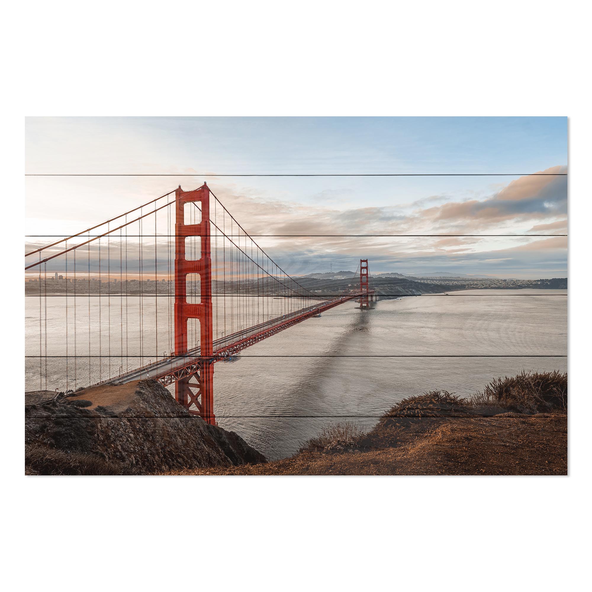 Bild Holz Golden Gate Bridge-20x30 cm