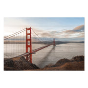 Bild Holz Golden Gate Bridge-40x60 cm