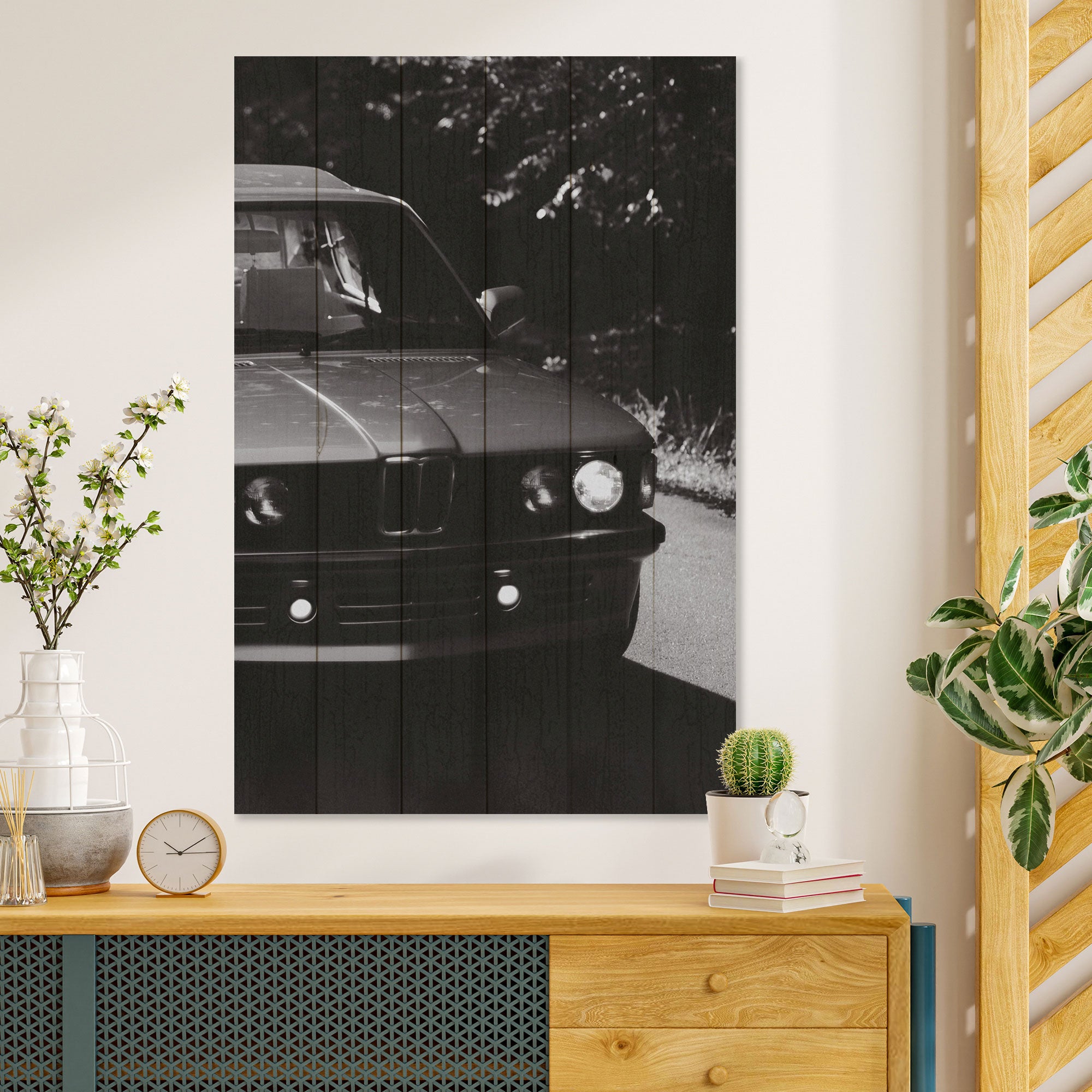 Bild Holz Dunkle Seele-50x70 cm