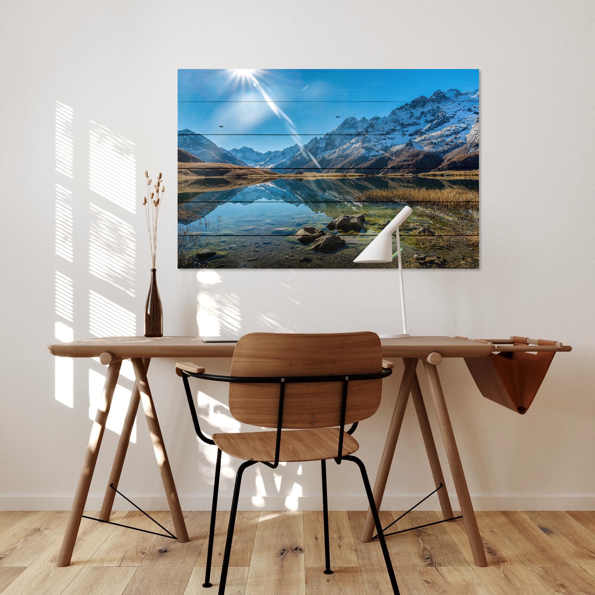 Obraz Wood Crystal Clear Lake-40x60 cm