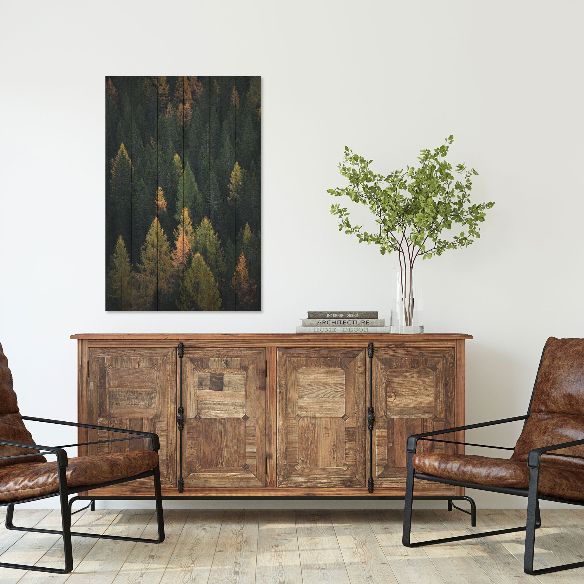 Bild Holz Nadelwald-50x70 cm