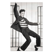 Obraz Dřevo Elvis Tanec-50x70 cm