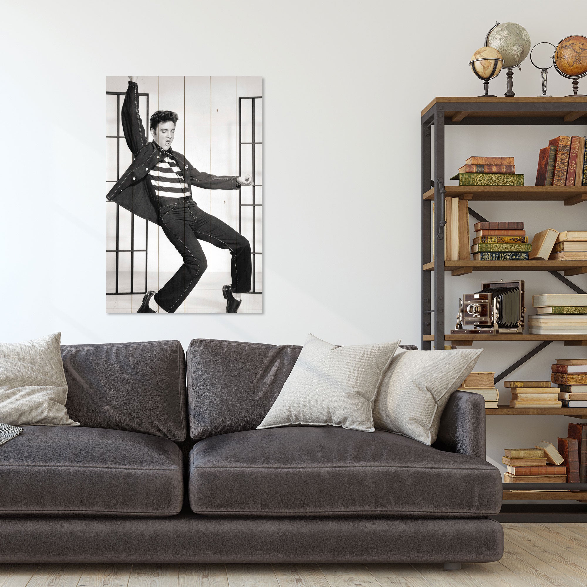 Bild Holz Elvis Tanz