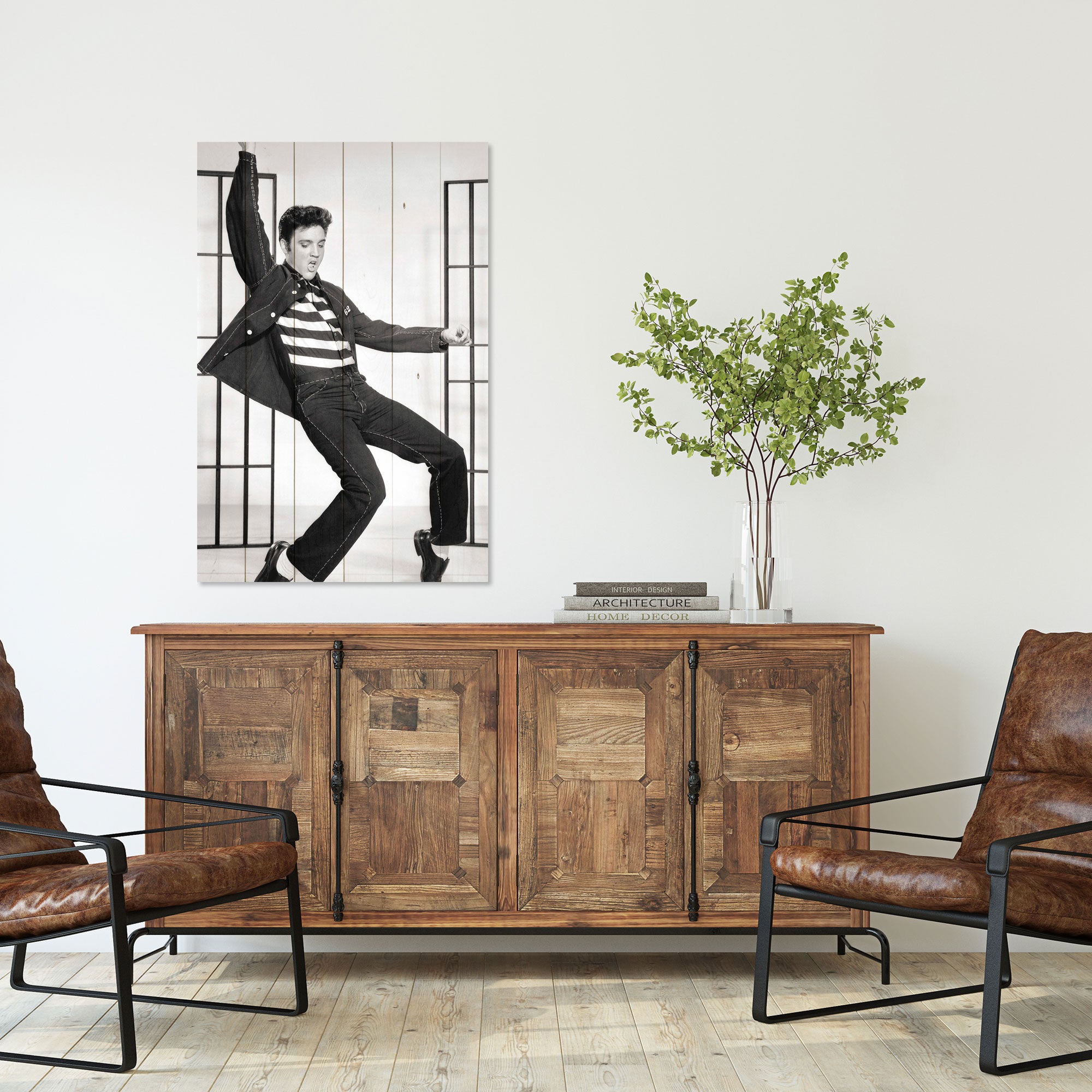 Bild Holz Elvis Tanz-60x90 cm