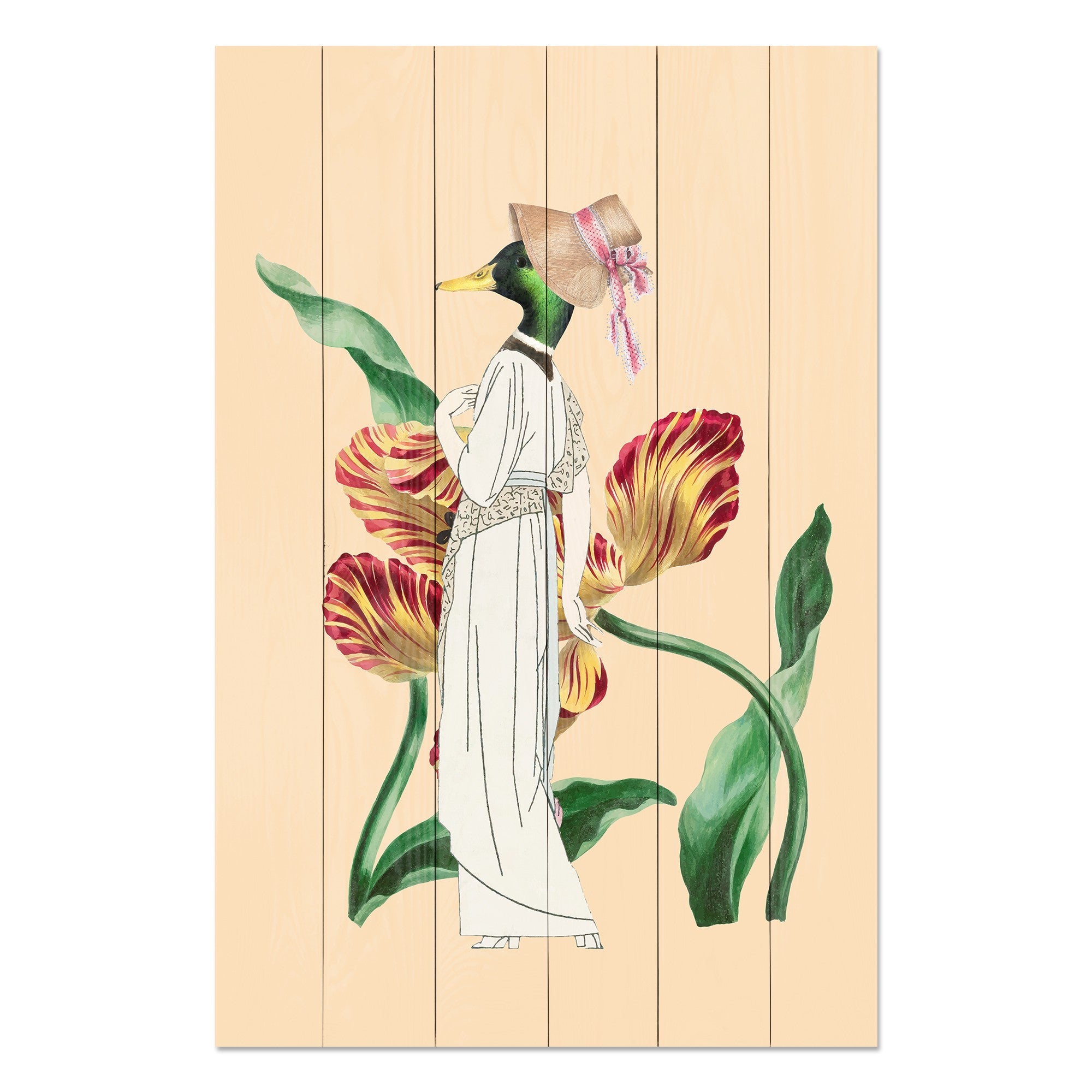 Bild Wood Exklusive Ente-50x70 cm