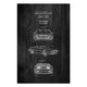 Obraz Wood DeLorean Black-30x40 cm