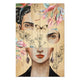 Bild Wood Frida und Blumen-Collage-40x60 cm