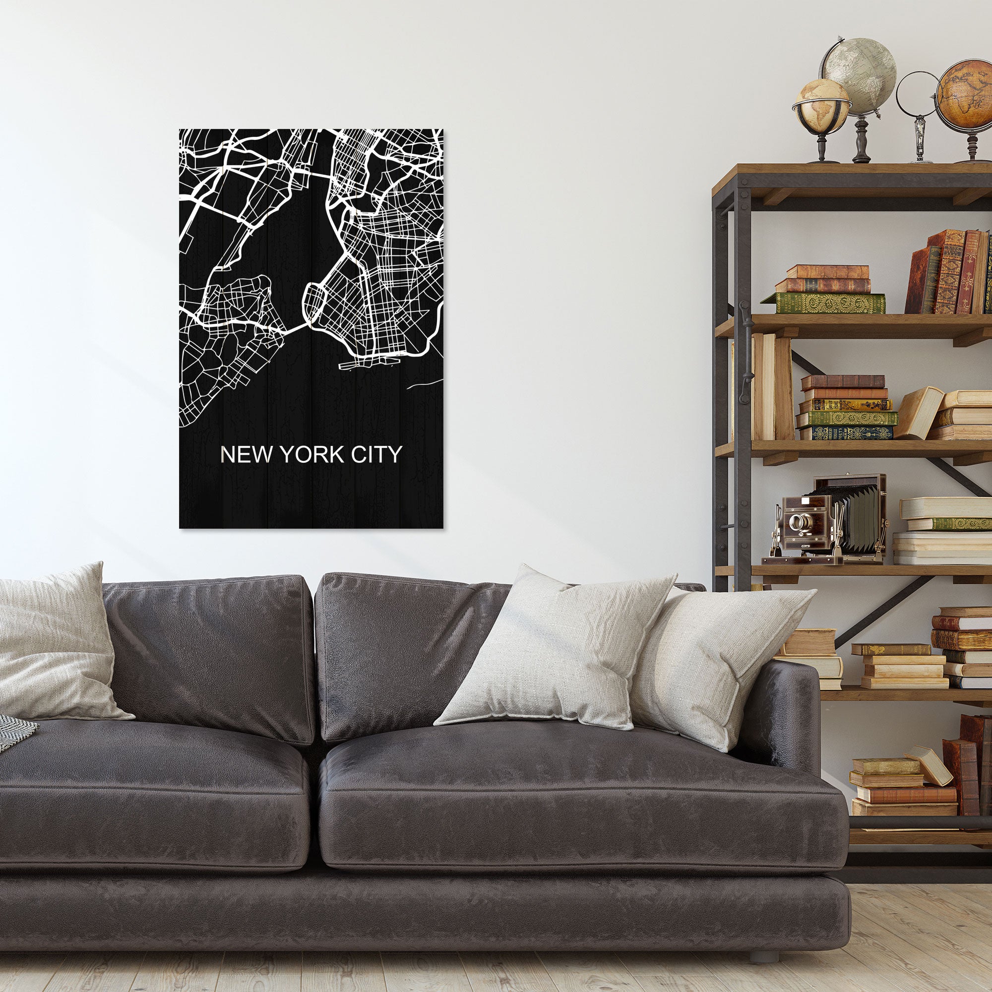 Bild Wood New York City-30x40 cm