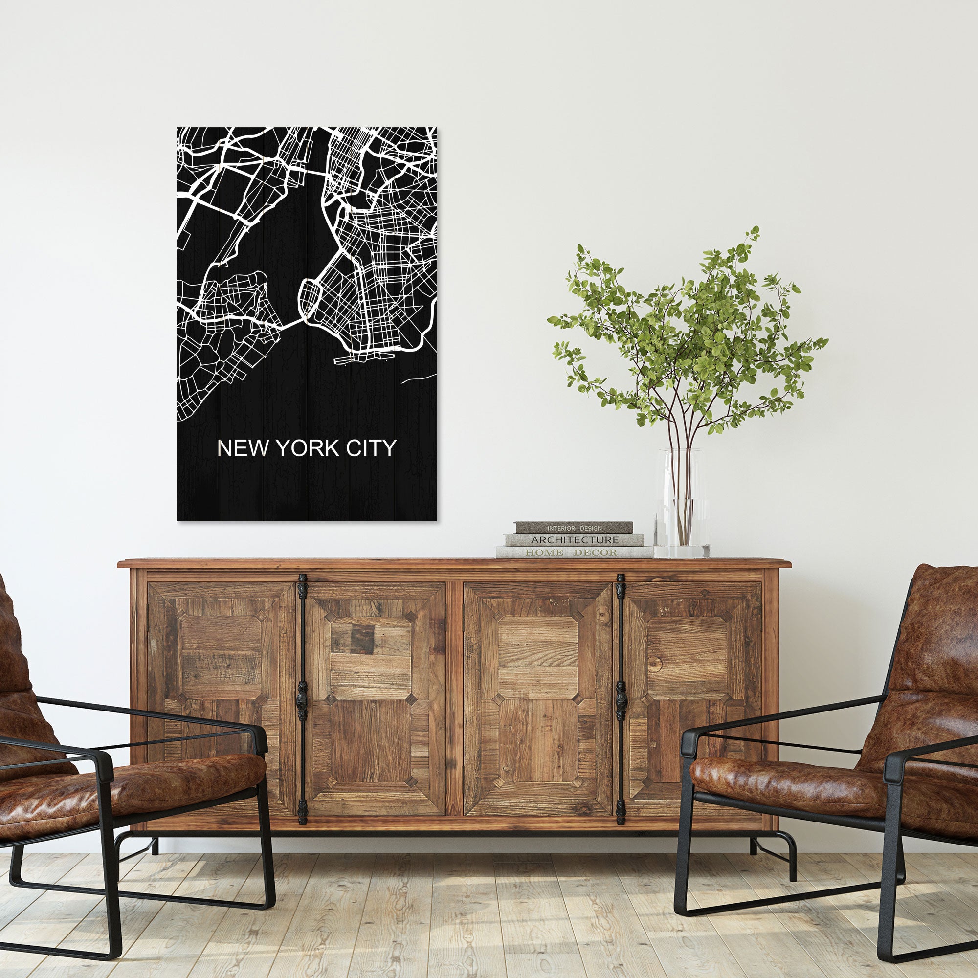 Bild Wood New York City-60x90 cm