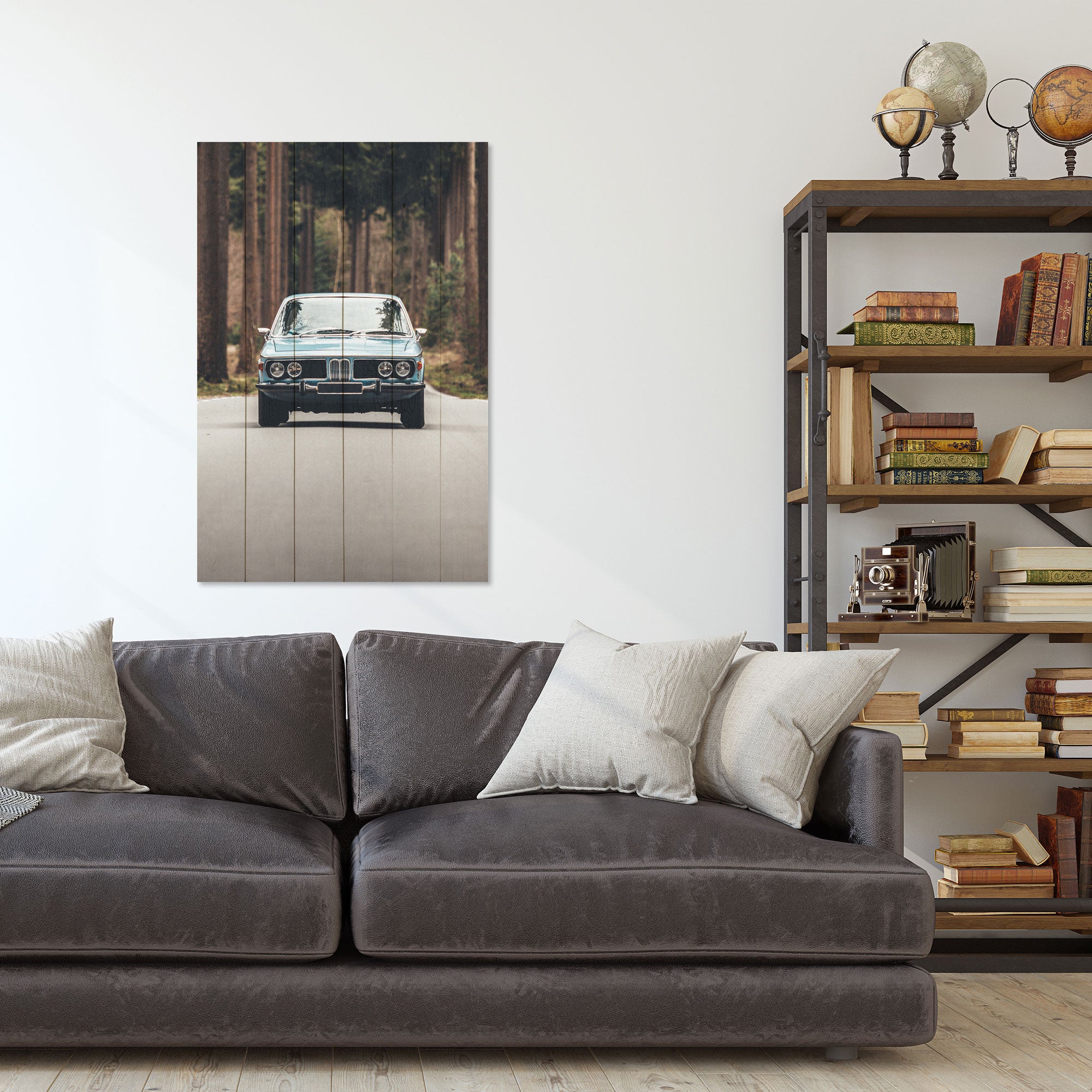 Wood Picture Adventure Awaits-30x30 cm