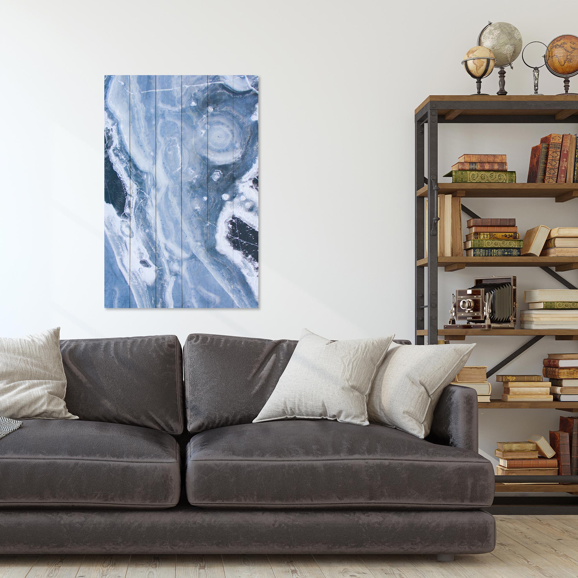 Bild Wood Blue Abstraction