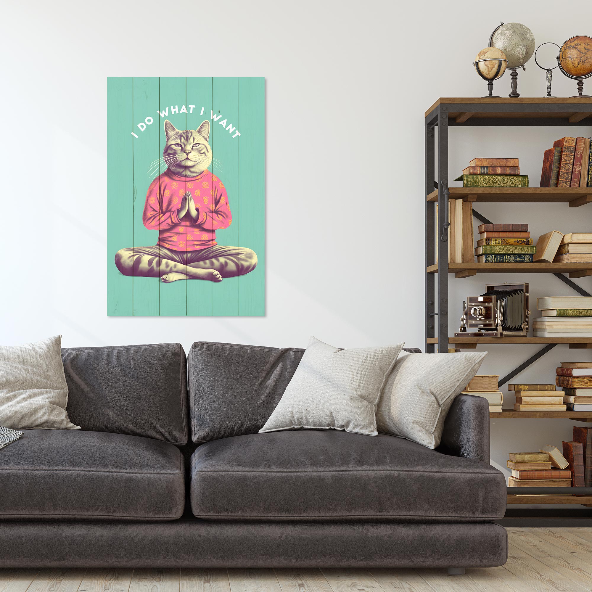 Wood Picture I do what I want-60x90 cm