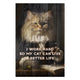 Wood Picture I work hard so my Cat can live a better life-30x30 cm