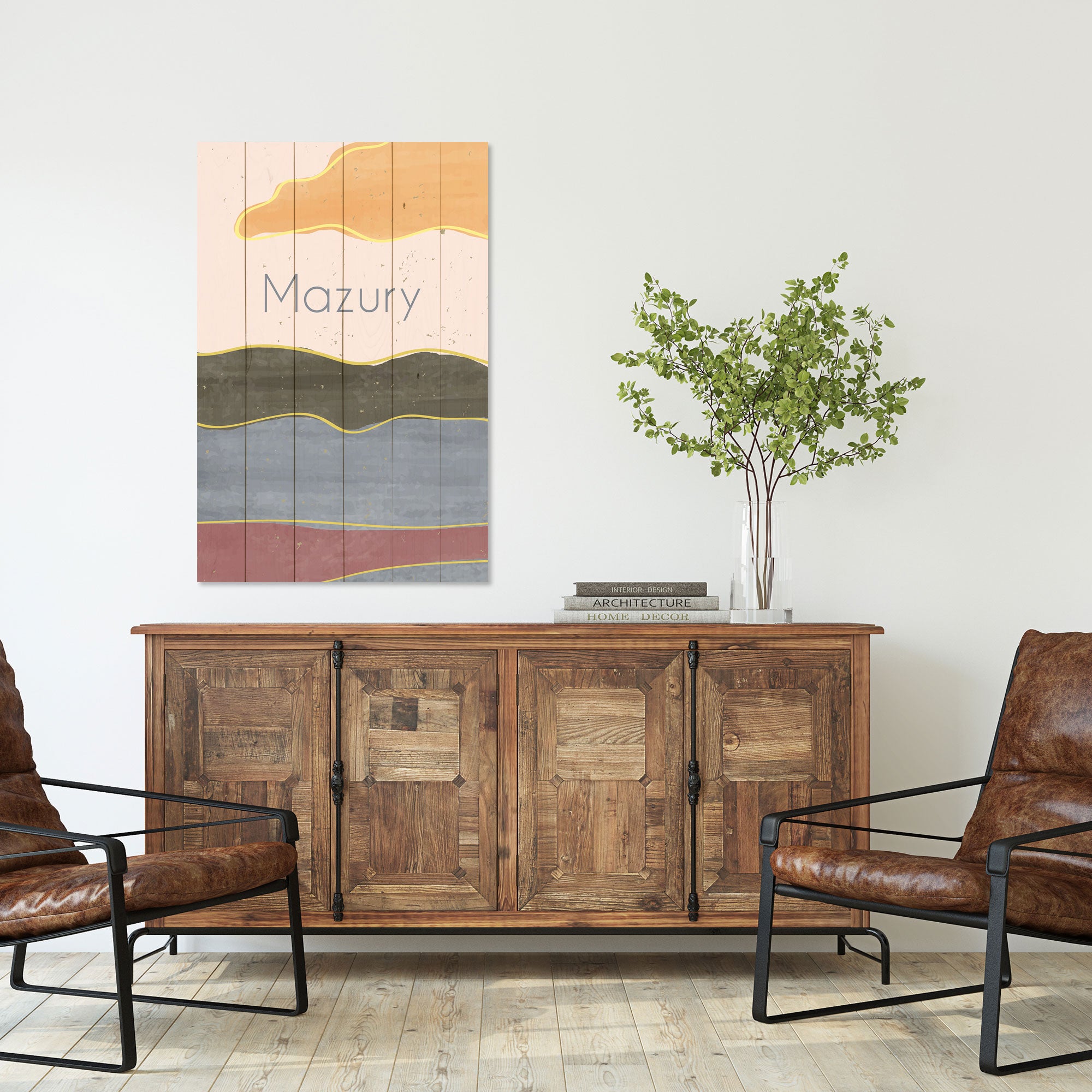 Obraz Wood Mazury-60x90 cm