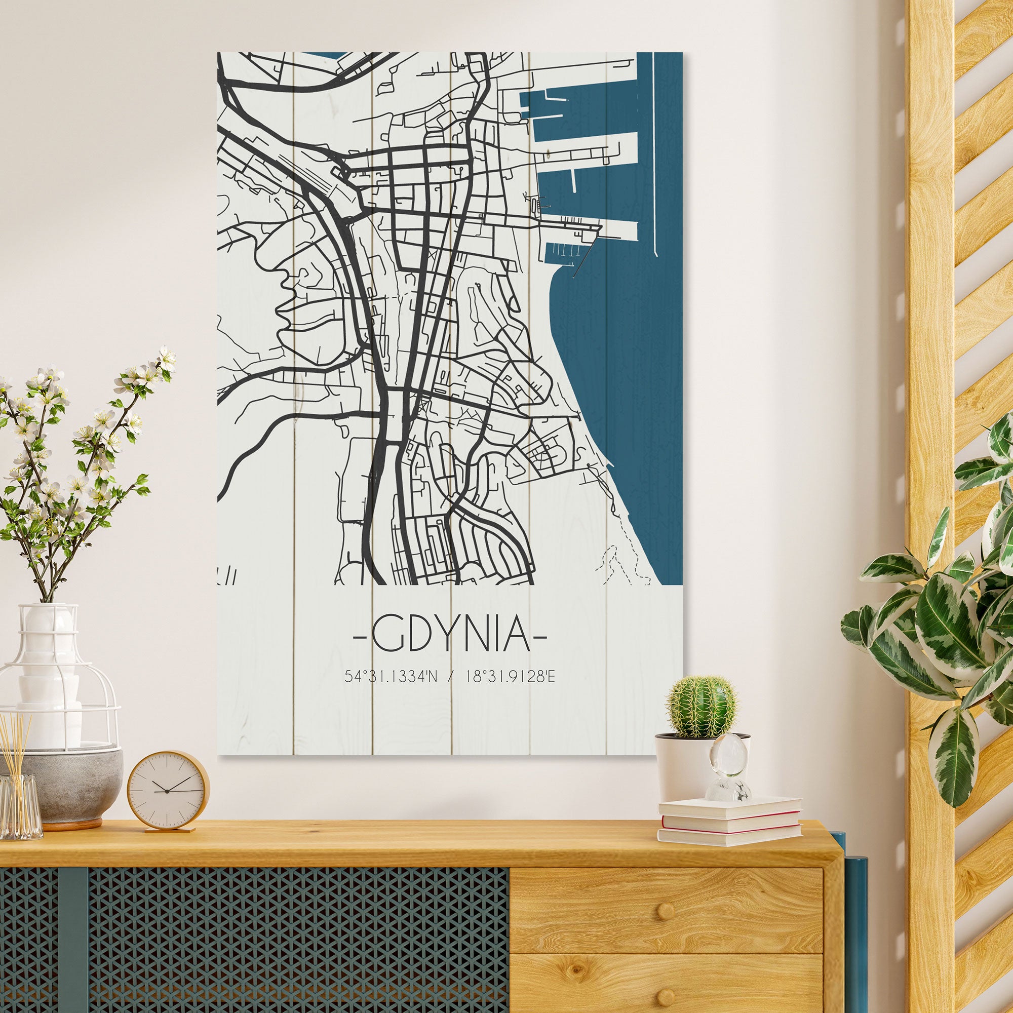 Obraz Wood Gdynia-60x90 cm