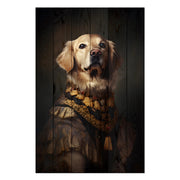 Wooden Picture Golden Retriever-40x60 cm