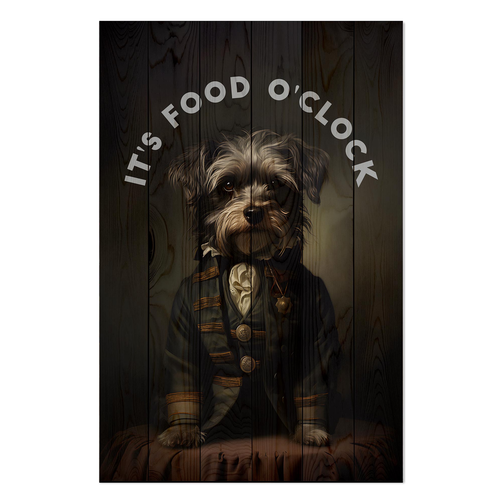 Wooden Picture Food O'clock-30x40 cm
