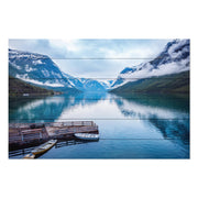 Bild Wood Oslo Schöner norwegischer See-50x70 cm
