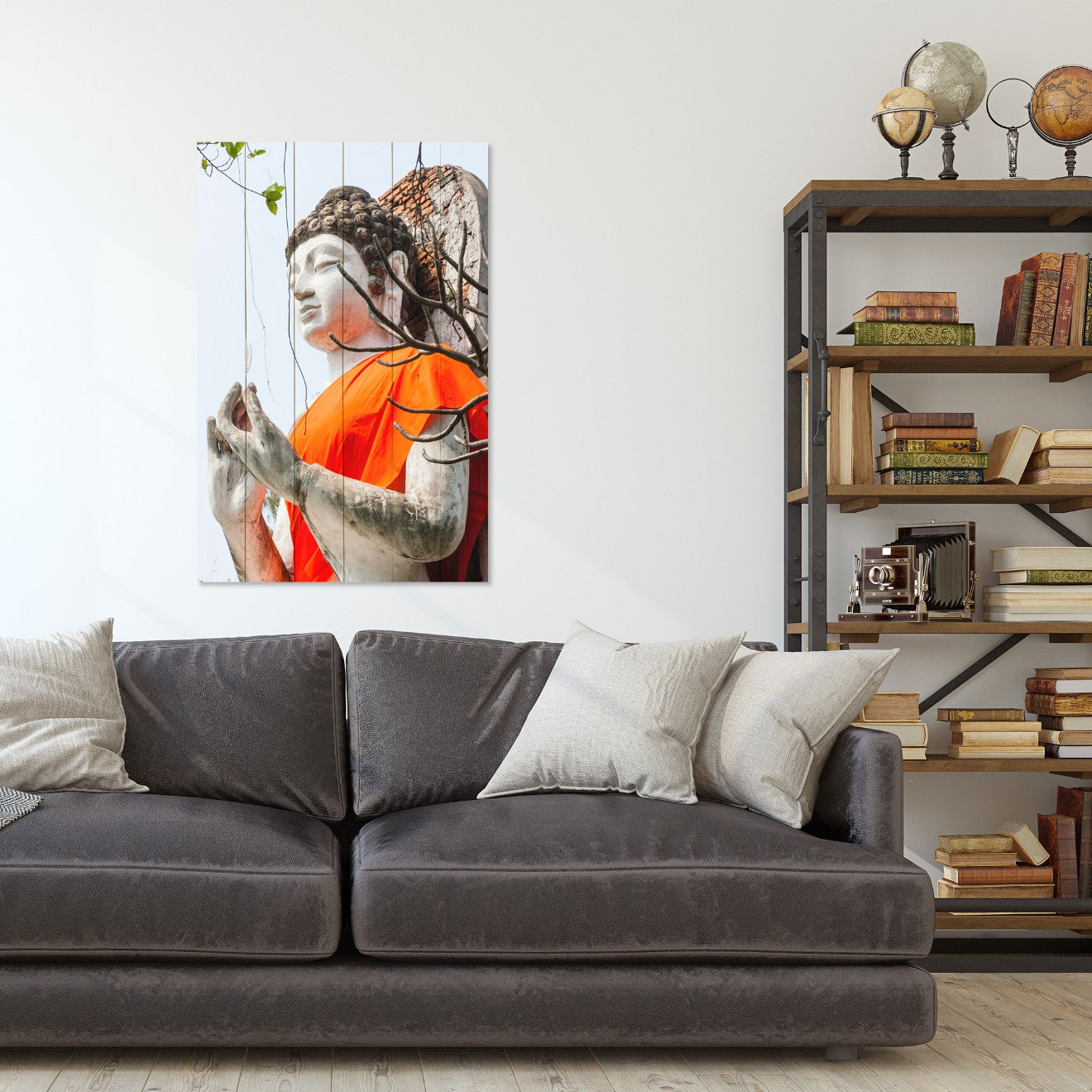 Obraz Wood Socha Buddhy-30x40 cm