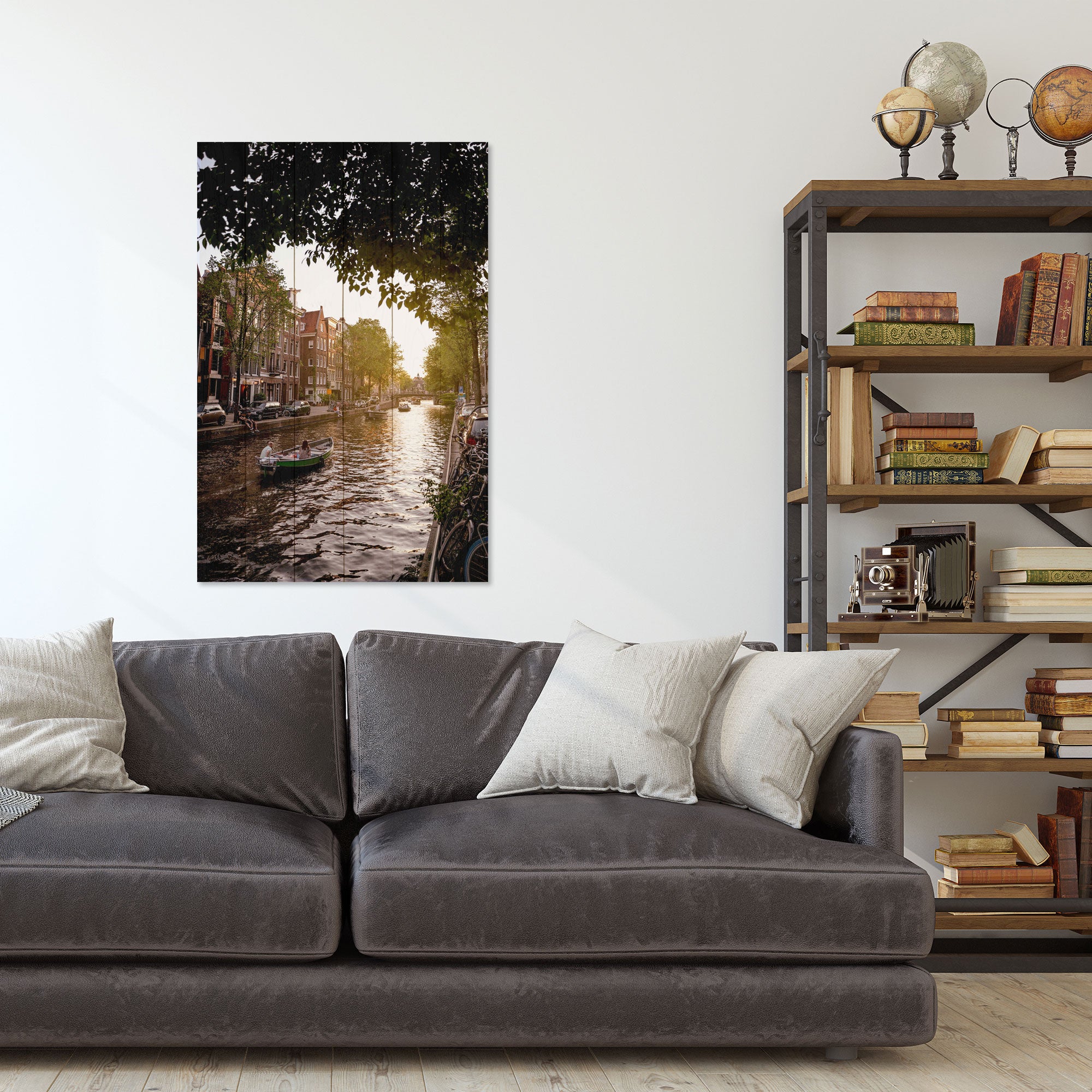 Bild Wood Kanalbootfahrt-60x90 cm