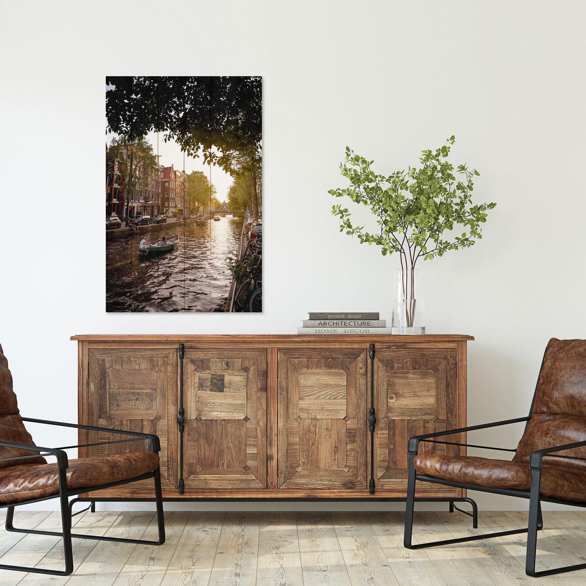 Bild Wood Kanalbootfahrt-60x90 cm