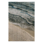 Bild Wood Ruhiger Strand-30x30 cm