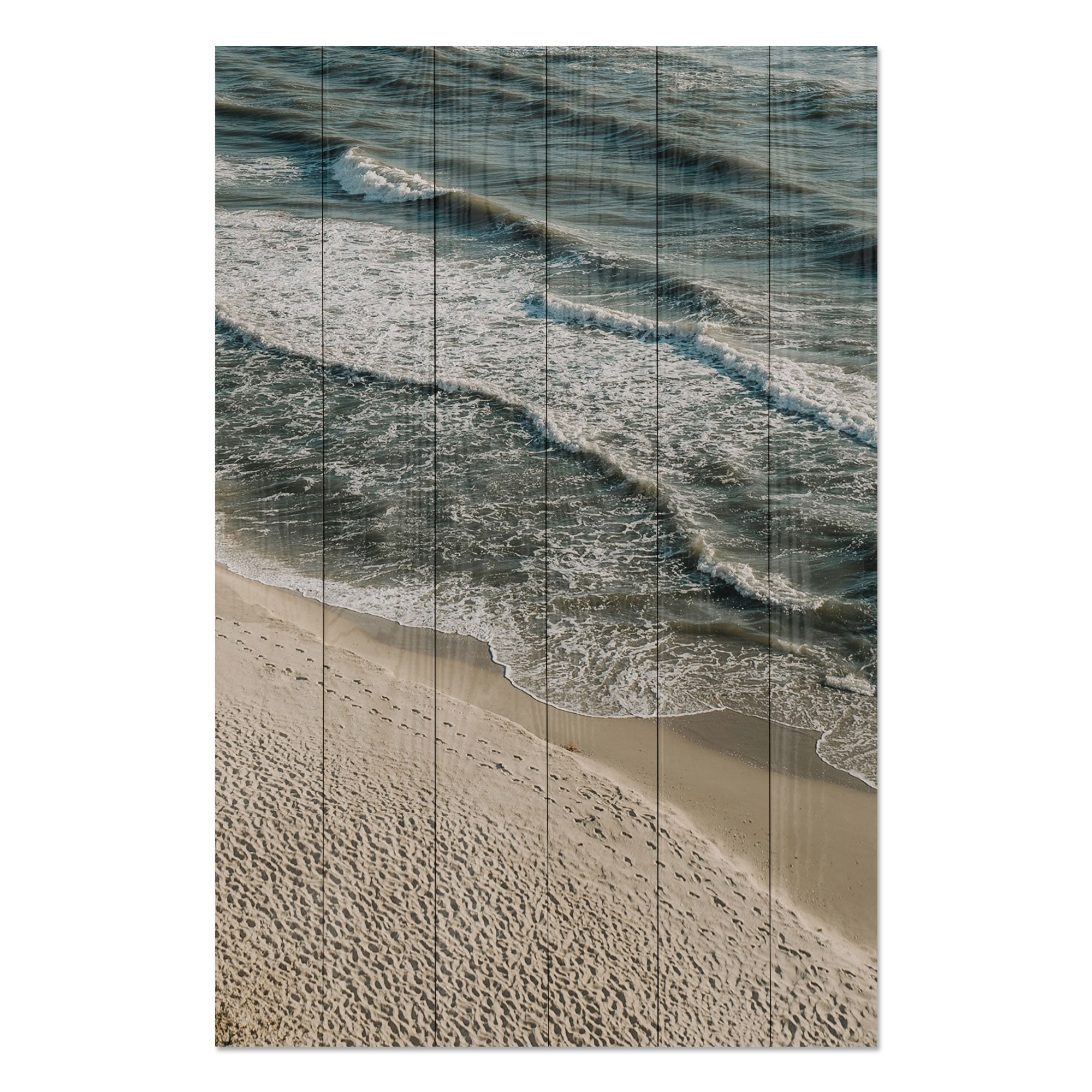 Bild Wood Ruhiger Strand-60x90 cm