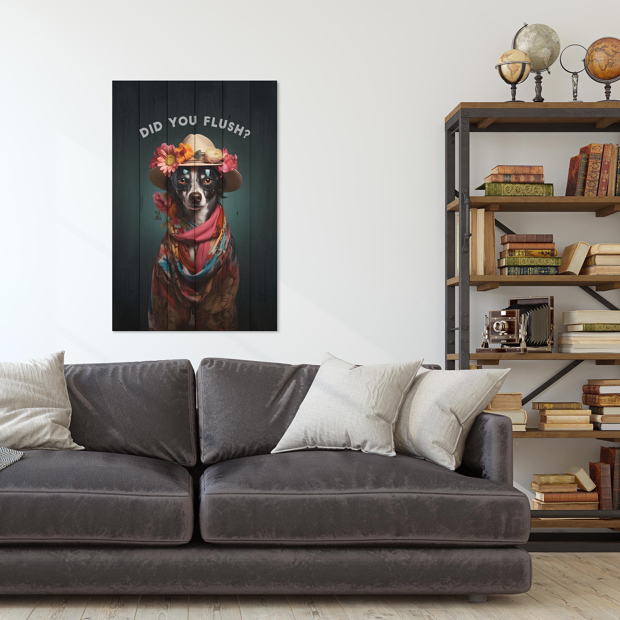 Obraz Wood Did you Flush-30x40 cm