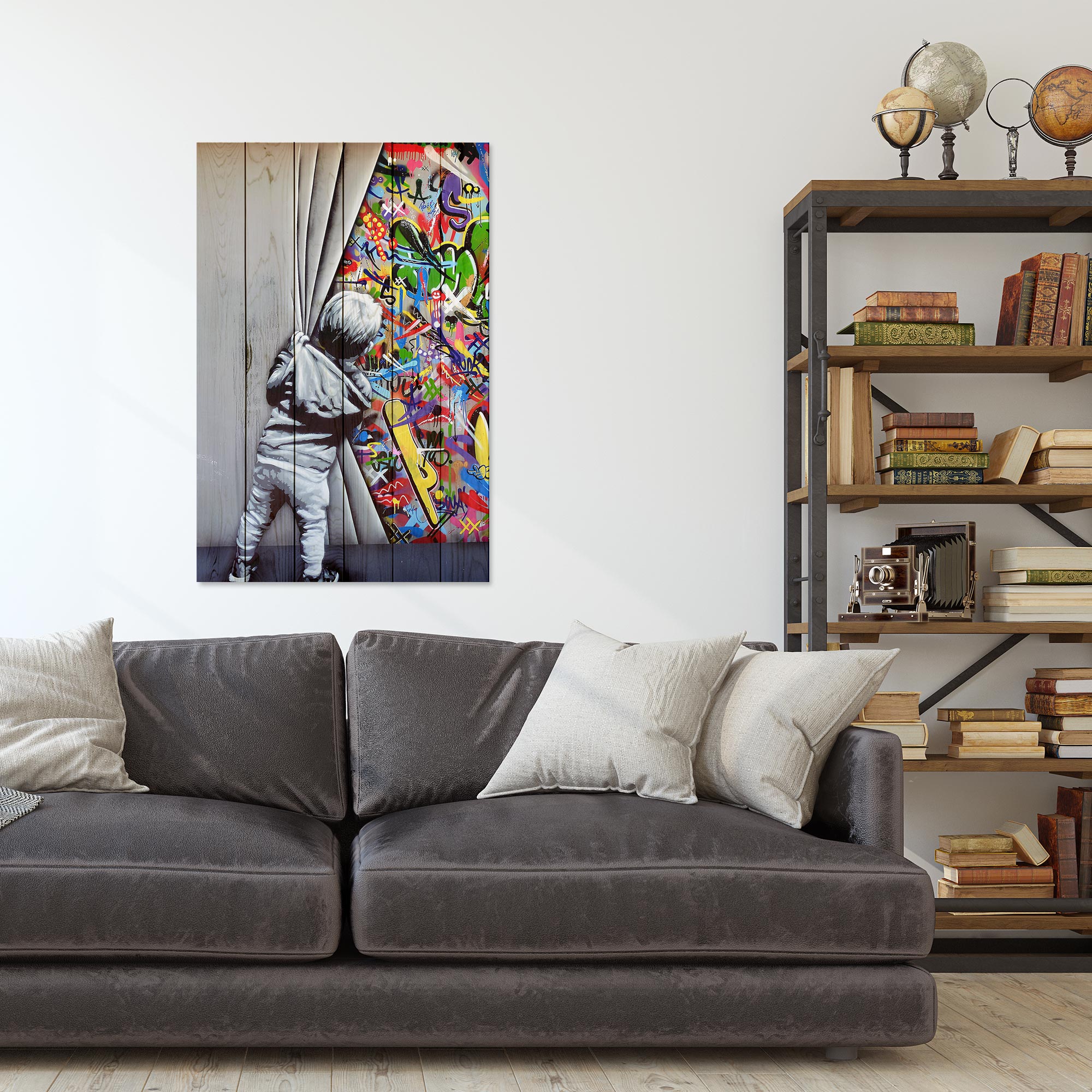 Bild Wood Behind the Curtains-40x60 cm
