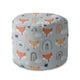 Puf okrągły podnóżek Foxes Pastel